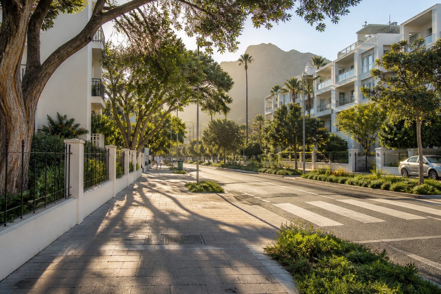 Walkable neighbourhood atmosphere